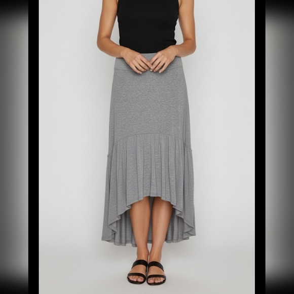 Dresses & Skirts - Grey Hi-Lo Maxi Skirt